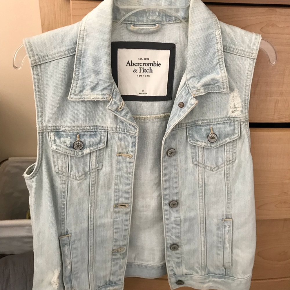 Abercombie and Fitch Jean Vest